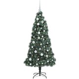 vidaXL Umetno božično drevo s svetili in kompletom krogel 150 cm | Shoptok.si