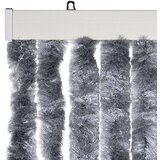vidaXL Zavesa proti mrčesu srebrna 120x220 cm šenilja | Shoptok.si