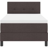 Box Postelja z vzmetnico z vzmetnico Temno rjava 100 x 200 cm blago, (5000127022) | Shoptok.si