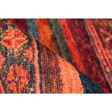 Kayoom RAVNO TKANA PREPROGA Faye 725 Multi / Rot 75/150 cm tkano večbarvno, rdeča | Shoptok.si