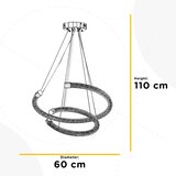 Lesnina XXXL VISEČA LED-SVETILKA CLOTILDE /9800 lm/4000 K// | Shoptok.si