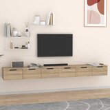 Zidni ormarići 2 kom boja hrasta 102x30x20 cm konstruirano drvo | Shoptok.si