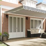 Tenda na ručno uvlačenje antracit&bijela 600x300 cm | Eponuda.com