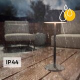  LED prigu&amp;scaron;iva dodirna solarna lampa LED/3W/5V USB 1800 mAh IP44 crna Slike
