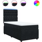 Box spring krevet s madracem crni 100x200 cm baršunasti | shoptok.hr