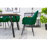  LUGO stolica od zelenog baršuna s crnim nogama x 1 | shoptok.hr