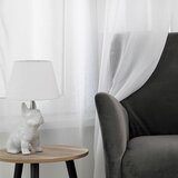  Curtain KRESZ color white style classic golden eyelets crushed voile 140x250 homede | shoptok.hr