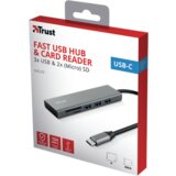 Trust USB-C Hub i čitač kartica Halyx (24191) | shoptok.hr