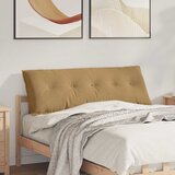 vidaXL Poglavni vzglavnik Rjava 140 x 50 cm Žametna tkanina | Shoptok.si