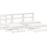 Maison Chic Seti vrtnega pohištva - Vrtna garnitura - Vrtni pohištvo set 5-delna bela trdna borovina, (21817732) | Shoptok.si