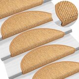  Prostirke za stepenice samoljepljive izgled sisala 30 kom. 56x17x3 cm sisal - sisal 56 x 17 x 3 cm 30 | shoptok.hr