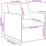  Set sofe 2 pcs Svjetlosiva 156 x 82 x 85 cm Tkanina | shoptok.hr