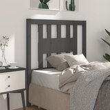  Uzglavlje sivo 106 x 4 x 100 cm od masivne borovine | shoptok.hr