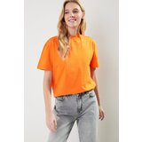Trendyol Anthracite-Orange 2-Pack Basic Stand-Up Collar Knitted T-Shirt | ePonuda.com