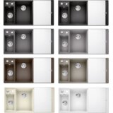 Blanco sudoper AXIA III 6 S InFino SILGRANIT SIVI KAMEN, daska staklo, BAZEN DESNO, s dalj. upr. | shoptok.hr