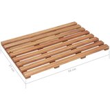  Kupaonski otirači 2 kom od masivnog bagremovog drva 56 x 37 cm | shoptok.hr