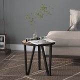  Stolić za čaj crno-žuti Ø 35 cm MDF | shoptok.hr