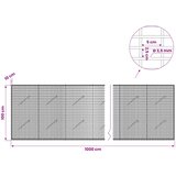  Gabion s žicom debljine 3,5 mm i mrežom 5x2,5 cm 1000x10x100 cm Slike