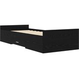  Okvir kreveta s pohranom s ladicama Crni hrast 80 x 200 cm | shoptok.hr
