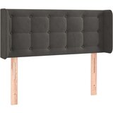  Uzglavlje tamnosiv 93x16x78/88 cm baršunasto | shoptok.hr