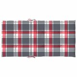  Jastuci za stolice 4 kom crveni karirani 100x50x3 cm od tkanine | shoptok.hr