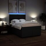  Krevet s oprugama i madracem crni 140x200 cm od tkanine | shoptok.hr