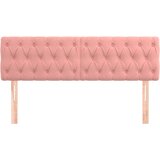  Uzglavlja ružičasta 144x7x78/88 cm baršunasta | Eponuda.com
