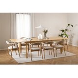 Actona Raztegljiva jedilna miza v hrastovem dekorju v naravni barvi 100x200 cm Atlantic – | Shoptok.si
