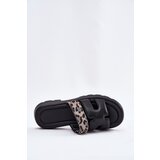 VINCEZA Leather Women's Sandals With Velcro Leopard | Shoptok.si