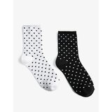 Koton Polka Dot 2-Piece Socket Socks Set Cene