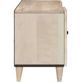 vidaXL TV ormar s policom Bijelo 105 x 33 x 46 cm masivno drvo manga | shoptok.hr