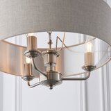  Endon 94361 - Luster na lancu HIGHCLERE 3xE14/40W/230V bež/matni hrom | Eponuda.com