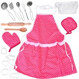  Dječja kuhinjska pregača s priborom18 komada Inlea4Fun JUNIOR CHEF | shoptok.hr