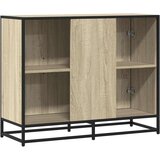 vidaXL Komoda sonoma hrast 94x35x76 cm izrađeno drvo | shoptok.hr