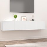 Furnova TV omarica 2 kosa bela 80x30x30 inženirski les, (21924249) Cene
