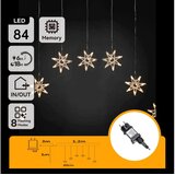 Aigostar led spoljni lanac 84xLED/230V 1,2x1m IP44 topla bela pahuljice | Eponuda.com