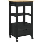  Kuhinjski kolica MONZA Crna 48 x 40 x 88,5 cm | shoptok.hr