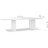  Zidni TV ormarić bijeli 103 x 30 x 26,5 cm | Eponuda.ba