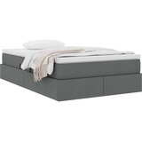 Krevet s madracem i skladištem Tamno siva 120 x 190 cm | shoptok.hr