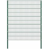  Ogradni panel sa stupovima od željeza 694,5 x 200 cm zelene boje | shoptok.hr