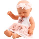  Lutka u ružičastoj haljini s trakom za glavu - 24 cm | Shoptok.si