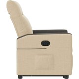 vidaXL Električni naslonjač na podizanje od tkanine krem | shoptok.hr