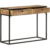  Konzolni stol 100 x 35 x 75 cm od masivnog drva manga | shoptok.hr