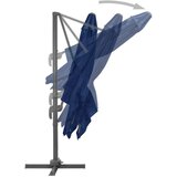  Previsni senčnik z aluminijastim drogom 3x3 m sinje moder | Shoptok.si