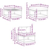  Set vanjskih sofa 6 kom. Prirodna i krem | shoptok.hr