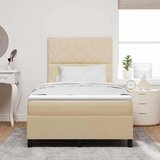  s opruga kutije s LED trakama Krema 120 x 190 cm tkanina | shoptok.hr