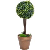  Umjetni šimširi s posudama 2 kom u obliku kugle zeleni 41 cm | shoptok.hr