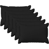  Jastuk s jastukom HOUTEN 6 kom. Crna Umjetni lan - Crna 30 x 50 cm 6 | shoptok.hr