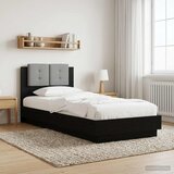  Okvir kreveta s uzglavljem s uzglavljem Crni hrast 80 x 200 cm | shoptok.hr