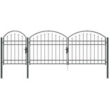 Vrata Ograde za Vrt s Arhivnim Vrh Assen Siva 4 x 1,25 m Čelik | shoptok.hr